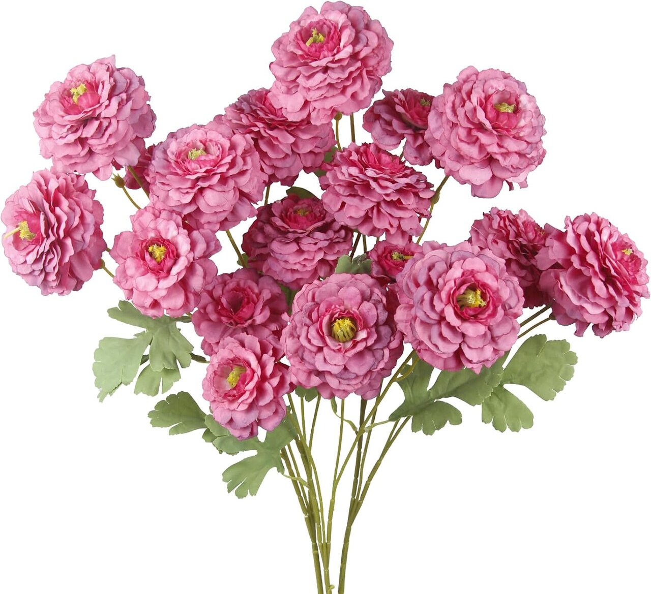 3 Pcs Artificial Flowers Spring Summer Rose Red Zinnia Silk Flowers with Long Stems Zinnia Elegans Artificial Flowers